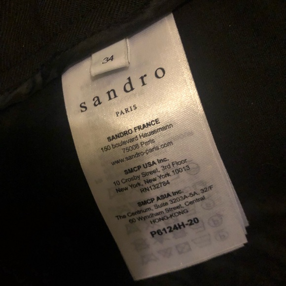 NWOT Sandro black dress pants XS 34 - Picture 8 of 8